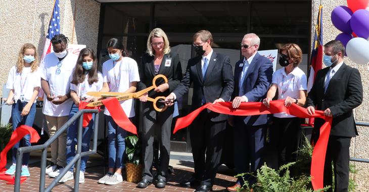 Representatives from Gaston County Schools and Gaston College came together on September 28 for a ribbon-cutting ceremony and open house for the Gaston Early College of Medical Sciences.